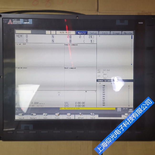 三菱數控系統CRT顯示故障以及NC模塊中的各種指示燈報警等維修